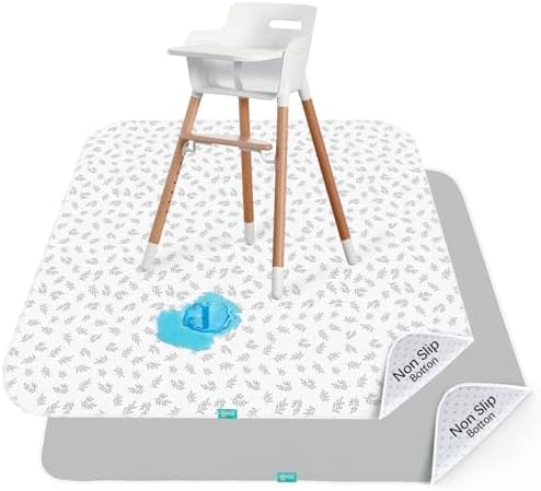 Biloban Baby Splat Mat 2 Pack for Under High Chair & Arts & Crafts & Eating Mess by Bilobanbabybedding