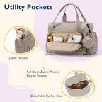 mommore Diaper Bag Tote Large Travel Baby Bag - Image 4
