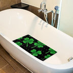 Bathtub Mat Non Slip 26.8x15.1In, St. Patrick's Day Clover Bath Mat - Image 5