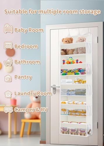 TAHAVICE 2 Pack Over the Door Storage Organizer - Image 4