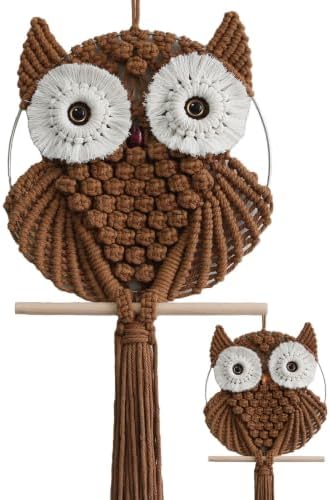 Achart Owl Macrame Wall Hanging-Hand Woven Boho Tapestry-Macrame Wall Decor by Achart