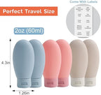 Travel Bottles for Toiletries 6 Pack, Leakproof 2 oz Tsa Approved Travel Size - Image 3