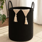 OIAHOMY 100L Nursery Hamper Laundry Basket Laundry Hamper Black by MasterofSpaceOptimization
