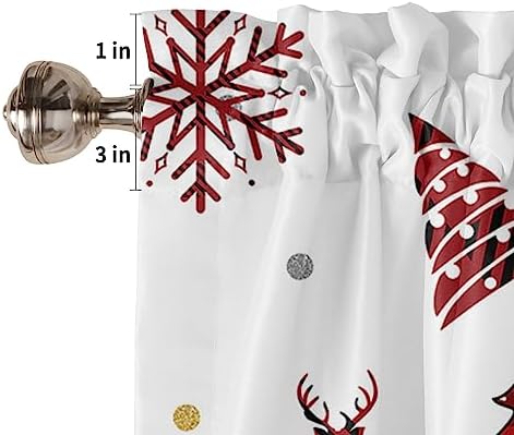 Merry Christmas Valance Kitchen Curtains - Image 5