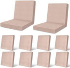12Pcs Patio Cushion Covers Stretch Outdoor Furniture Protector Slipcovers by pickyNproud