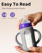 4 Pack Silicone Bottle Sleeves for Lansinoh Glass Baby Bottles, 5 oz, Anti-Slip - Image 4