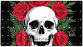 Shower Mat Non Slip 26.8 x 15.1 Inches, Skull Rose Bathtub Mat Shower Stall Mats by Anna+Cowper