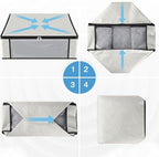 HomeHacks 10-Pack Clothes Organizer Storage Bags, 35L Storage Bins - Image 3