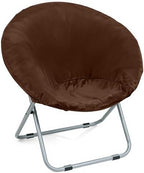 Velvet Stretch Saucer Chair Cover, Round Moon Chair Cover by AHUAWA