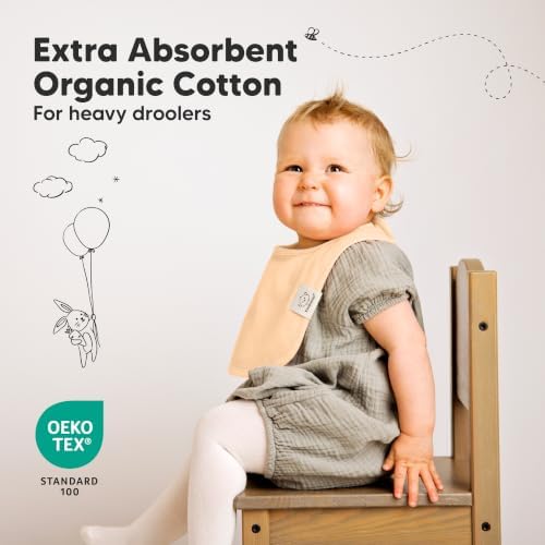 KeaBabies 8-Pack Organic Baby Bibs - Image 5