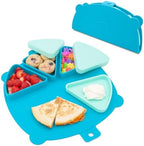 Silicone On-The-Go Snack Mat – Foldable Reusable Placemat by 321Grow