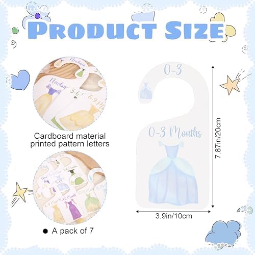 Princess Nursery Closet Dividers, Princess Baby Shower, Girl Closet Organizer - Image 2