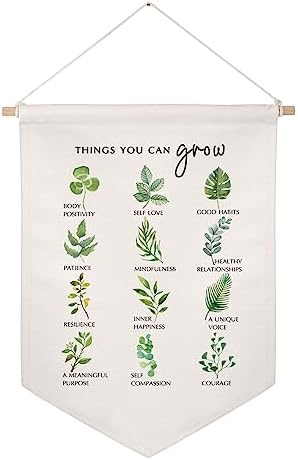Things You Can Grow Wall Hanging Banner, Mental Health Therapy Decor by ZEARPT