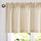 jinchan Linen Boxter Stripe Valances by JINCHAN