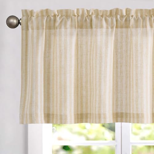 jinchan Linen Boxter Stripe Valances by JINCHAN