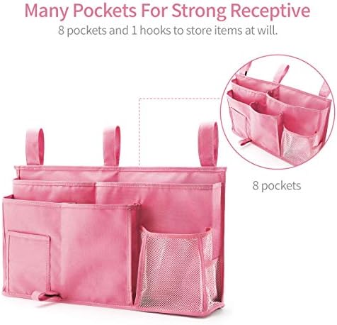 Bseash Bunk Bed Organizer, Bedside Caddy Hanging Bed Organizer Storage Bag 8 - Image 2