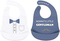 Hudson Baby Unisex Baby Silicone Bibs, Mommys Little Gentleman, One Size by HudsonBaby