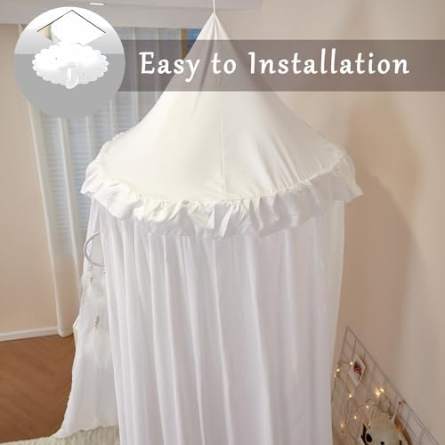 Princess Decor Canopy for Kids Bed, Soft and Durable Bed Canopy for Girls Room - Image 5