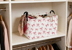 Essme Rectangular Pink Baskets, Girls Storage Box, Cute Basket - Image 4