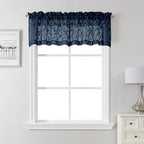 Lecloud Leia Navy Blue Sheer Valances by Lecloud