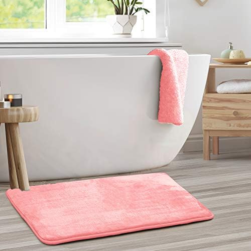 Clara Clark Bathroom Rugs, Velvet Memory Foam Bath Mat, Machine Washable Bath - Image 2