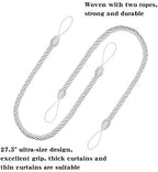 BEL AVENIR Curtain Tiebacks Ropes Tie-Backs, Handmade Holdbacks - Image 3