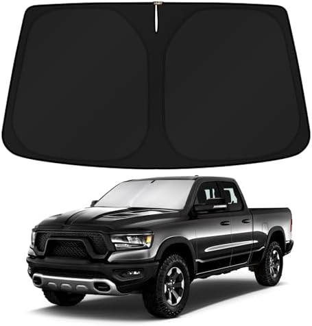 KUST Windshield Sun Shade for 2011-2025 2026 Dodge RAM 1500 Accessories CrewCab by KUST