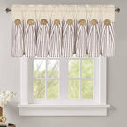 ASPMIZ Farmhouse Valances for Windows, Boho Kitchen Valances Curtains by ASPMIZ