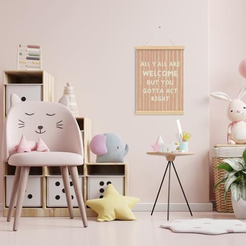 NaZaUK Pink Classroom Decor, Retro Wall Hanging Banner - Image 6
