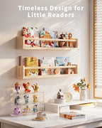 Seocry Nursery Book Shelves, 4 Pack, Wall Book Shelves - Image 6