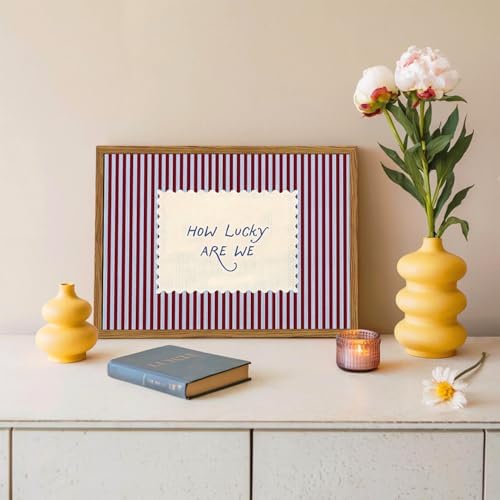 Framed How Lucky Are We Wall Art, Trendy Positive Affirmation Quotes Canvas - Image 2
