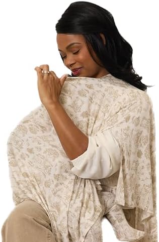 Solly Baby Nursing Cover, Breathable Breastfeeding Cover-Up, Ecru Toile - Image 2