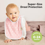 KeaBabies 8-Pack Bibs for Baby Girls, Pullover Baby Bibs - Image 2