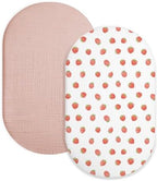 Muslin Bassinet Sheets 2 Pack by Meowcards