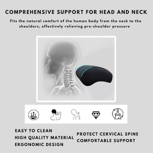 Car Headrest Neck Pillow Support Memory Foam Ergonomic Design Accessory - Image 4