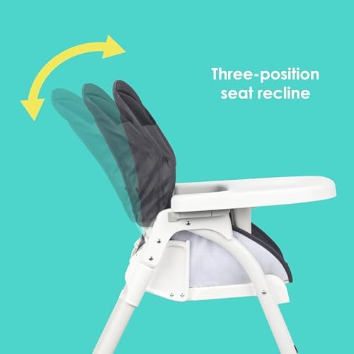 Baby Trend Flat Fold High Chair, Stellar Black - Image 5