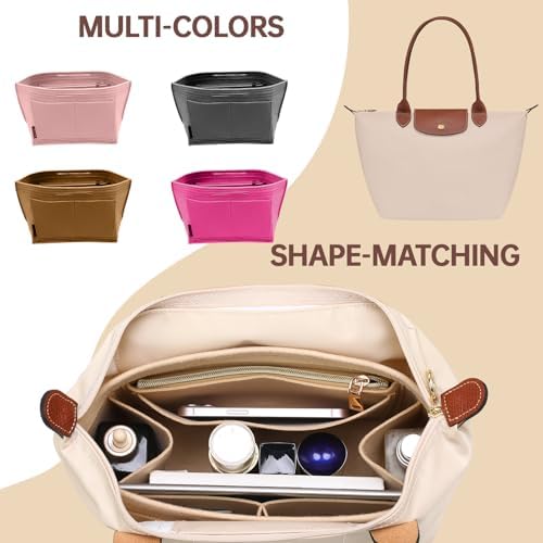 OPPOSHE Purse Organizer Insert for Longchamp Le Pliage, Premium Felt Long Champ - Image 5