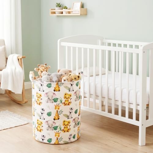 Kids Laundry Basket Waterproof Woodland Animals Baby Laundry Hamper Dirty - Image 4
