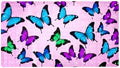 Bathtub Mat Non Slip 26.8x15.1In, Butterflies Bath Mat by Anna+Cowper