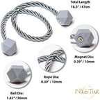 NazTur Magnetic Curtain Tiebacks, Curtain Ties, No-Drill Holdbacks - Image 7