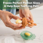 Haakaa Baby Fruit Food Feeder & Mini Freezer Nibble Tray Combo, Breastmilk - Image 3