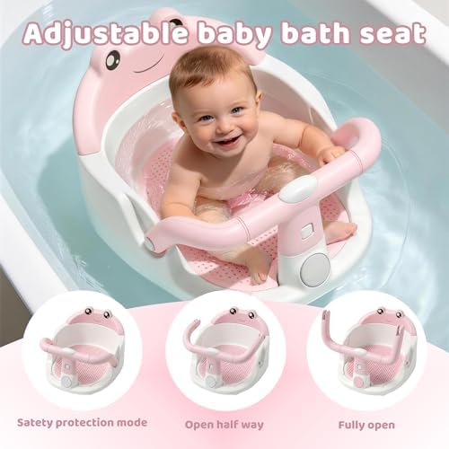 Baby Bath Seat for Babies 6 Months & Up, Non-Slip Toddler Bath Seat - Image 3
