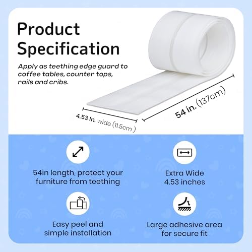 Crib Rail Covers for Teething Furniture Edge Protector for Baby - Image 2