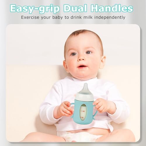 Silicone Sleeves for Pigeon Baby Bottles 5.4oz, Anti Breakage Glass Baby Bottle - Image 3