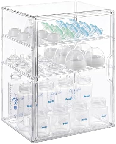 ERTIUANIO Baby Bottle Organizer – 3 Tier Bottle Storage Organizer Baby by ERTIUANIO
