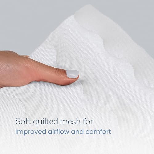 HALO Breathable Crib Mattress Cover – Quilted Mesh, Waterproof, Universal Fit - Image 4
