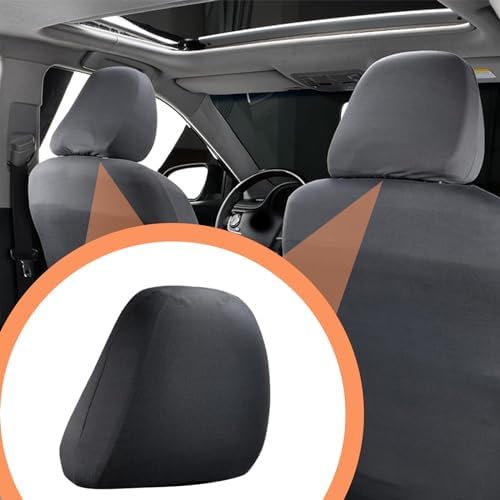 2 PCS Car Seat Headrest Cover, Reusable Flexible Headrest Protector, Universal - Image 6