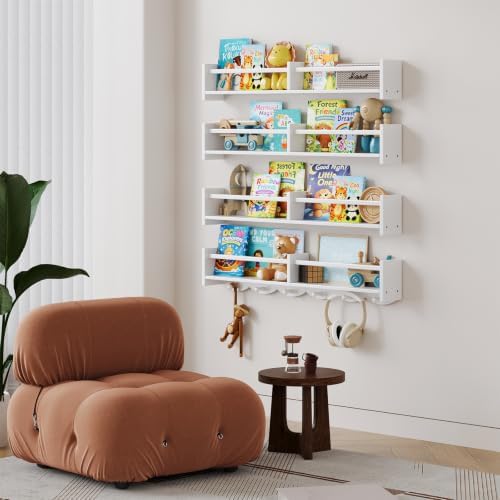 34Inch Nursery Floating bookshelf Coat Rack - Image 5