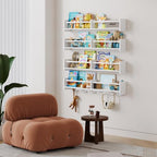 34Inch Nursery Floating bookshelf Coat Rack - Image 5