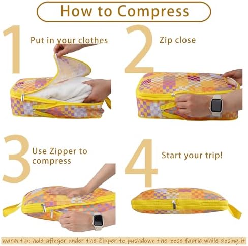 8 Pcs Compression Packing Cubes - Image 2